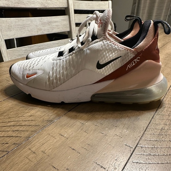 Nike Air Max 270 White Burnt Sunrise Size 8 - Picture 4 of 9